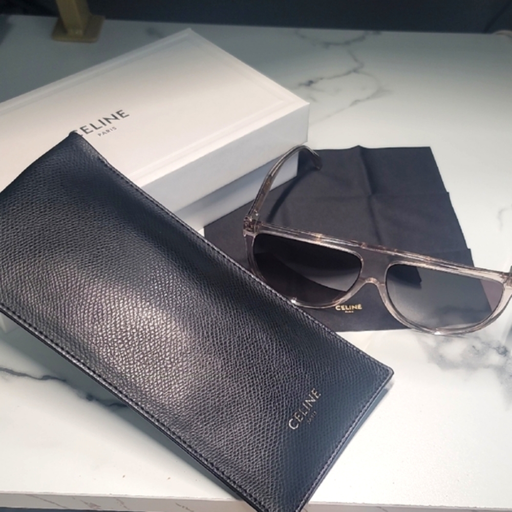 Authentic Stylish Celine Clear Flame Sunglasses - Picture 2 of 10